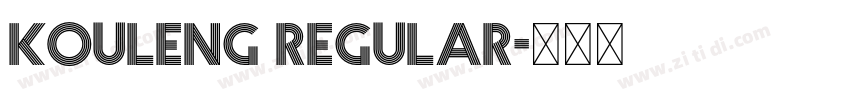 Kouleng Regular字体转换